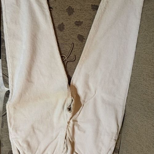 Corduroy men's pants off-white used, size large
