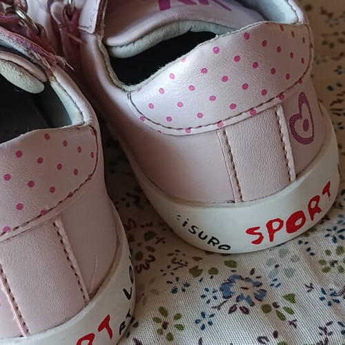 Weestep toddler sports shoes size 21, like new, soft pink
