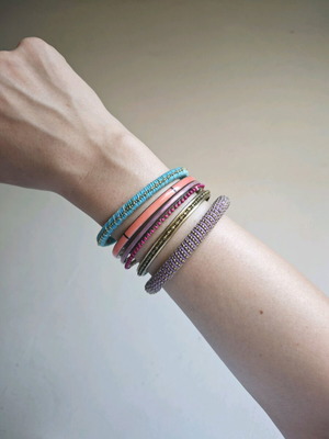 Summer bracelet set used, multicolored