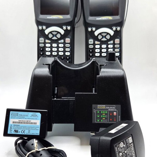 Psion Teklogix 7527C-G2 Workabout Pro Barcode Terminals like new, set of 2 with Docking Station