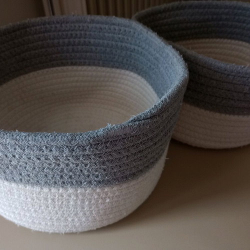 Cotton storage cases set of 2