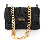 Handmade Shoulder Bag black, new