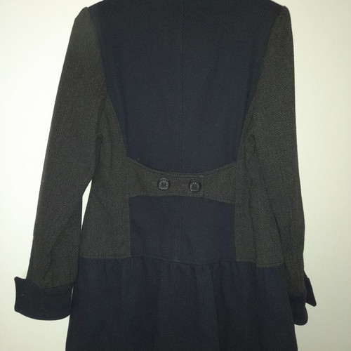Freesoul coat used gray blue with high collar