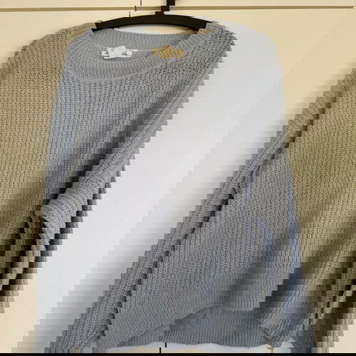 Πλεκτό πουλόβερ H&M σιέλ σαν καινούργιο, μέγεθος M