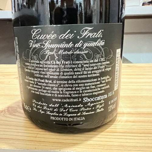 Cà dei Frati Cuvée dei Frati Brut 2012