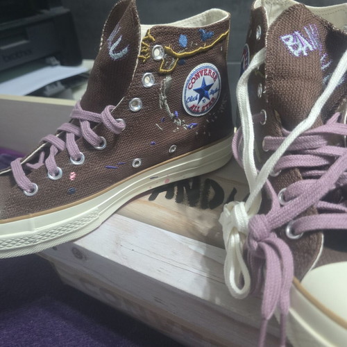 Converse X Bandulu Chuck 70 Hi sneakers size 41.5 new brown