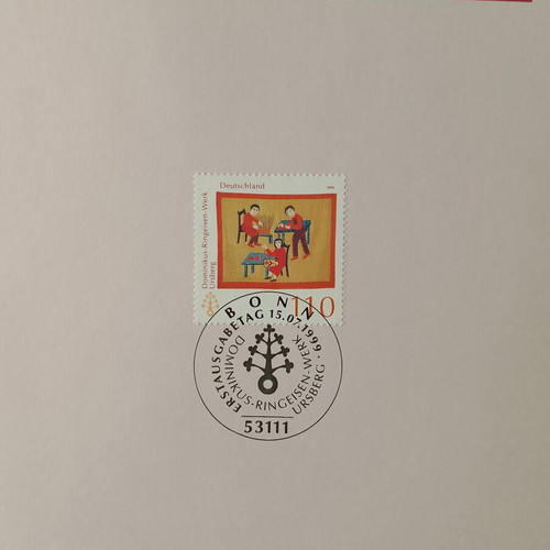 German stamps 1999 first day cover Bonn, mint block of four