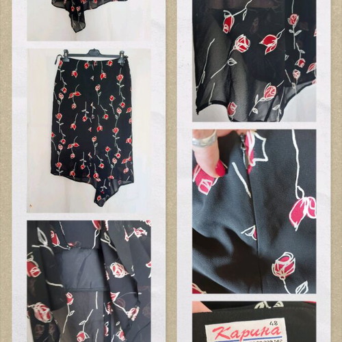 Karina silk skirt with lining like new, Bulgarian made