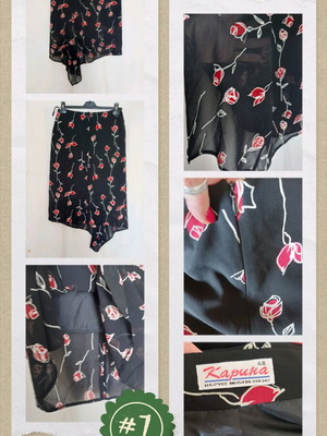 Karina silk skirt with lining like new, Bulgarian made