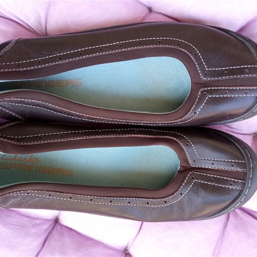 Δερμάτινα παπούτσια Clarks γυναικεία καινούργια, μέγεθος 38, καφέ μπαλαρίνες