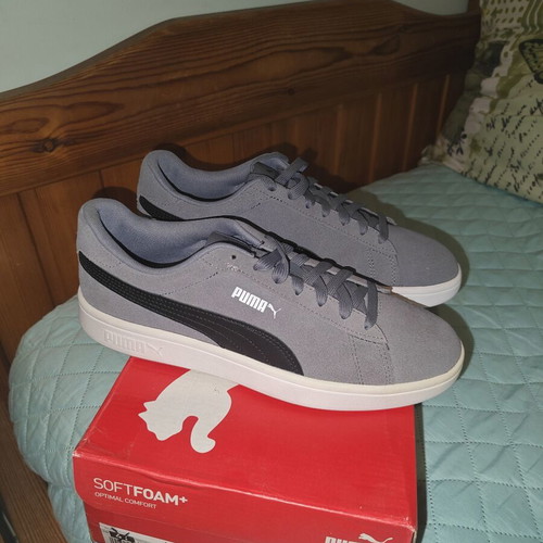 Puma Smash 3.0 sneakers new, grey with black details