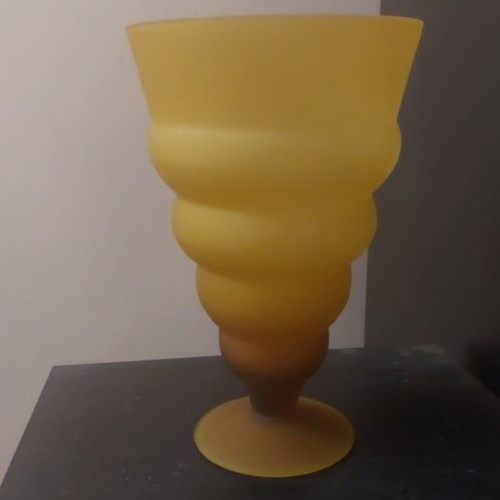 Decorative vase like new in earthy tones