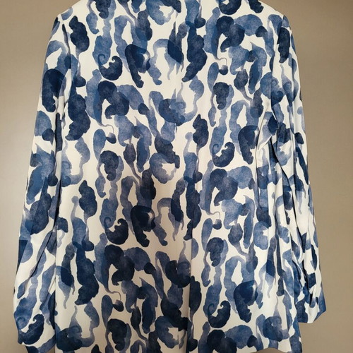 Zara blazer new, size M, white and blue