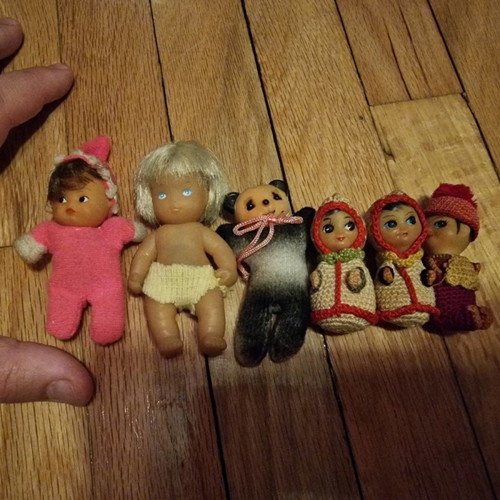 Small dolls used, set