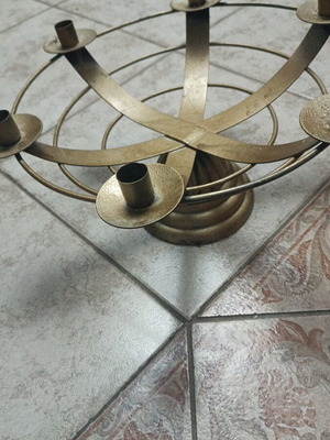 Gold candlestick like new for decoration