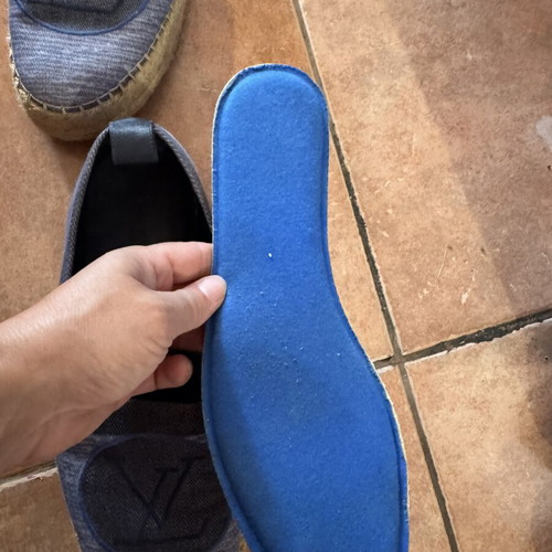 Louis Vuitton espadrille shoes used, size 41, blue