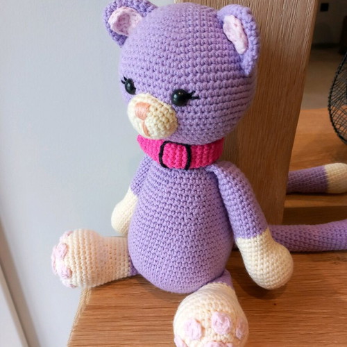 Cat doll new made of cotton yarn 30cm