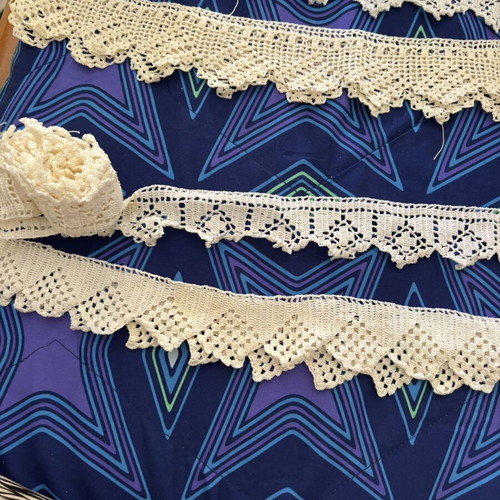 Handmade crochet lace trims