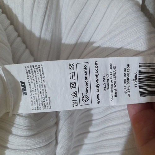 White dress Large by Tally Weijl like new with crisscross back and side slits
