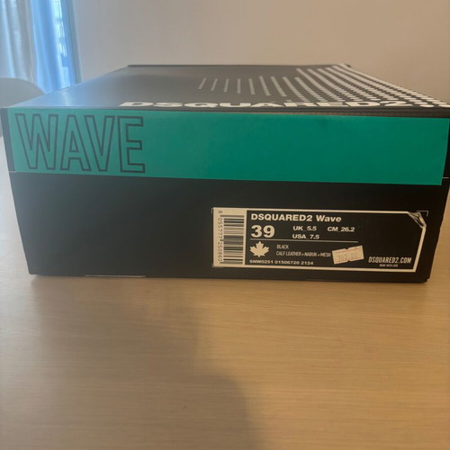 Dsquared2 Wave sneakers like new, size 39, black
