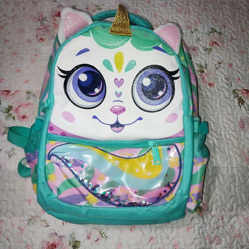 Primary school backpack with cooler and pencil case, like new