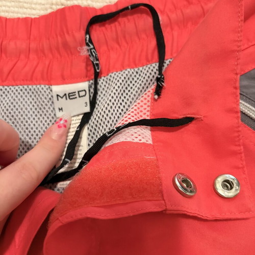 Med men's swimwear like new, size S, gray and pink