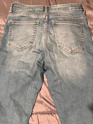 Τζιν στενή γραμμή αφόρετο, μέγεθος XS, μπλε