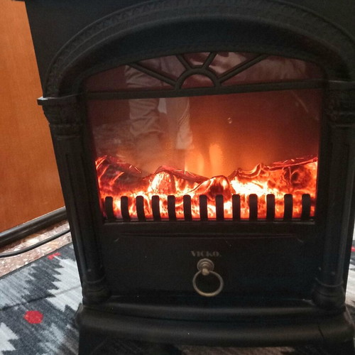 VICKO BLT-999B-2 Electric Fireplace used with flame effect and thermostat