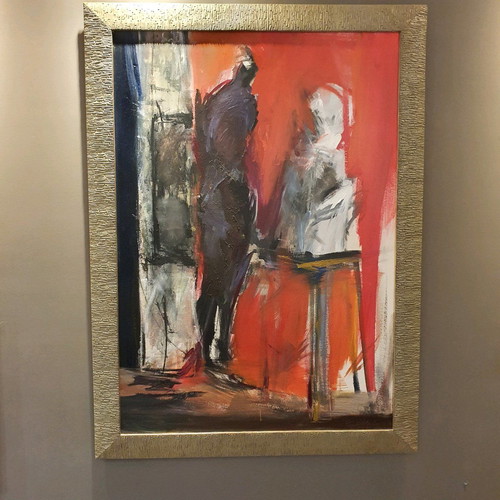 Painting by Eleni Mantzopoulou new, sculpture workshop theme