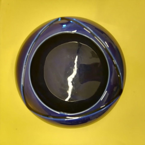 Vintage Kerameikos Cobalt Blue Bowl Ashtray like new