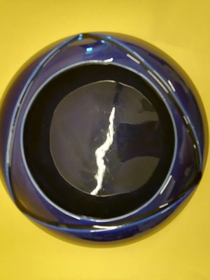 Vintage Kerameikos Cobalt Blue Bowl Ashtray like new