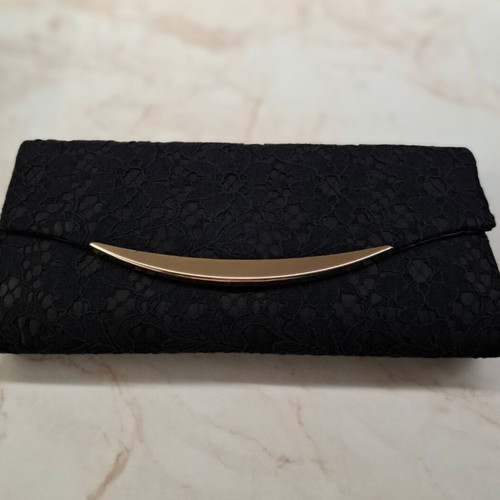 Evening bag new, black handheld