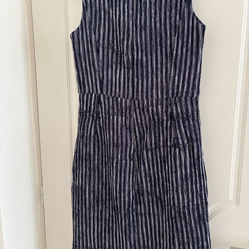 Next dress with vertical stripes, like new, blue and white, size M