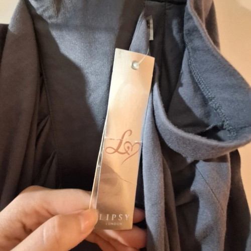 Lipsy London Mini Dress new, grey, medium, ruched design
