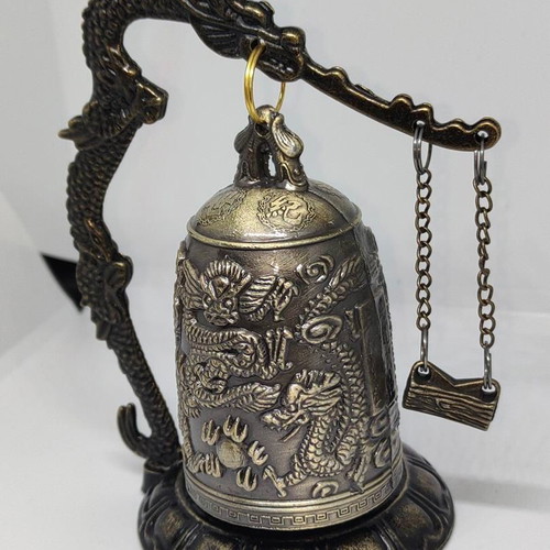 Feng Shui Chakra Dragon Bell bronze, like new