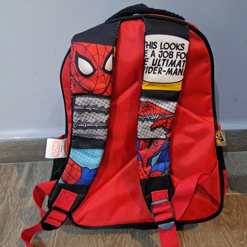 Spirlderman toddler backpack used without front mask