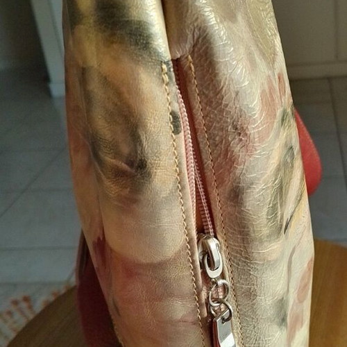 Condor leather bag like new, crossbody, beige and brown