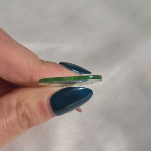 Green guitar pick made of resin new