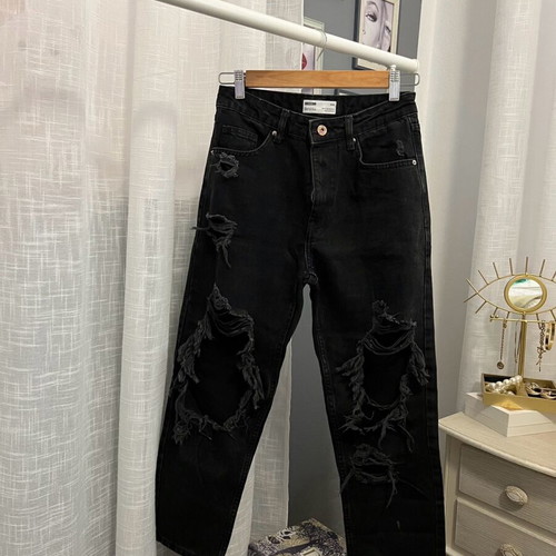 Bershka black jeans like new, size S 36 8
