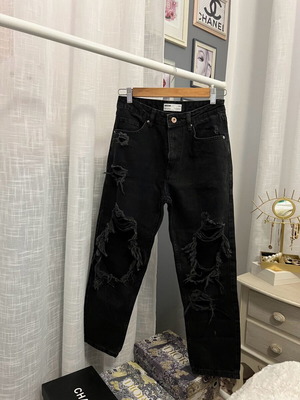 Bershka black jeans like new, size S 36 8