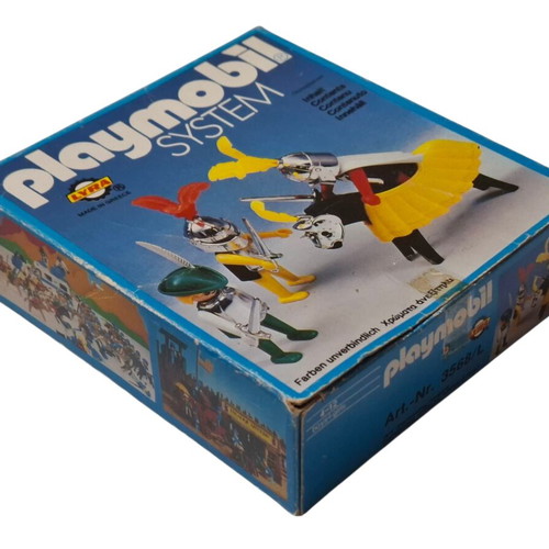 Vintage Lyra Playmobil 3568/L Knights set used, 1980s Greek