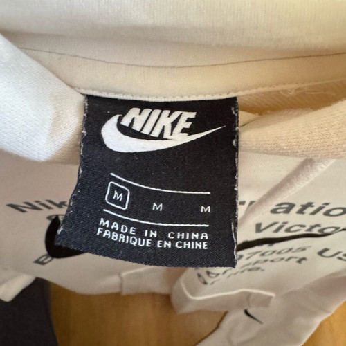 Nike Swoosh hoodie used, size M, black and white