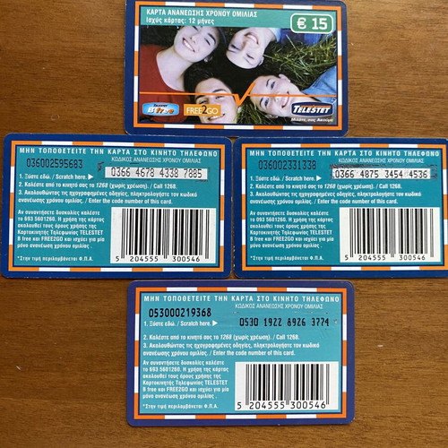 Phone Cards set of 3 like new