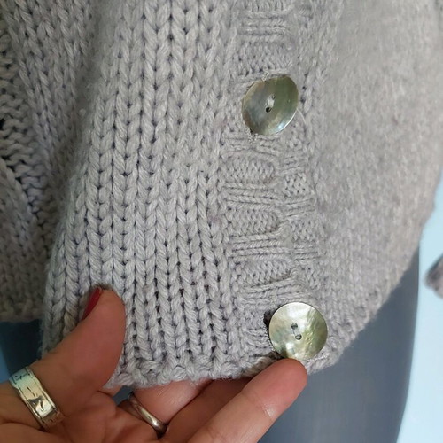 Vintage Italian Sweater used, wool blend, asymmetrical collar