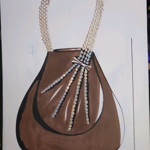 Model designs used, 6 proposals for 1920s bag and footwear