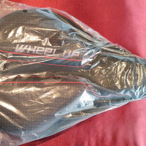 Bicycle saddle cover new orthopedic with cushions black and red