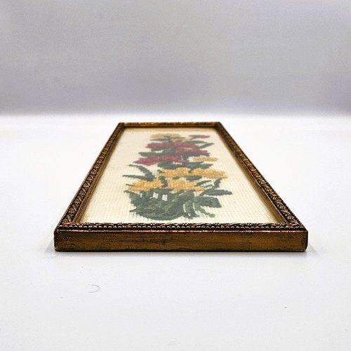Embroidered paintings used set of 2 pieces