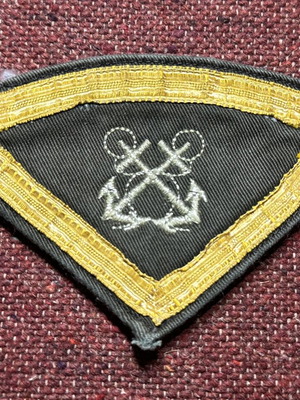 Coast Guard badge patch with scratches