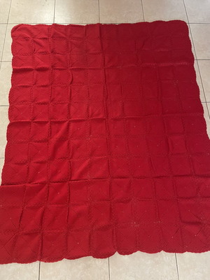 Handmade heirloom blanket 60 years old