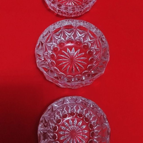 Nachtmann Anglia ashtray set Germany new 3 pieces